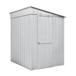 KOVINSKA VRTNA HIŠKA GLOBEL LEANTO 56 SREBRNA Š145 X G172 X V204 CM - slika 4